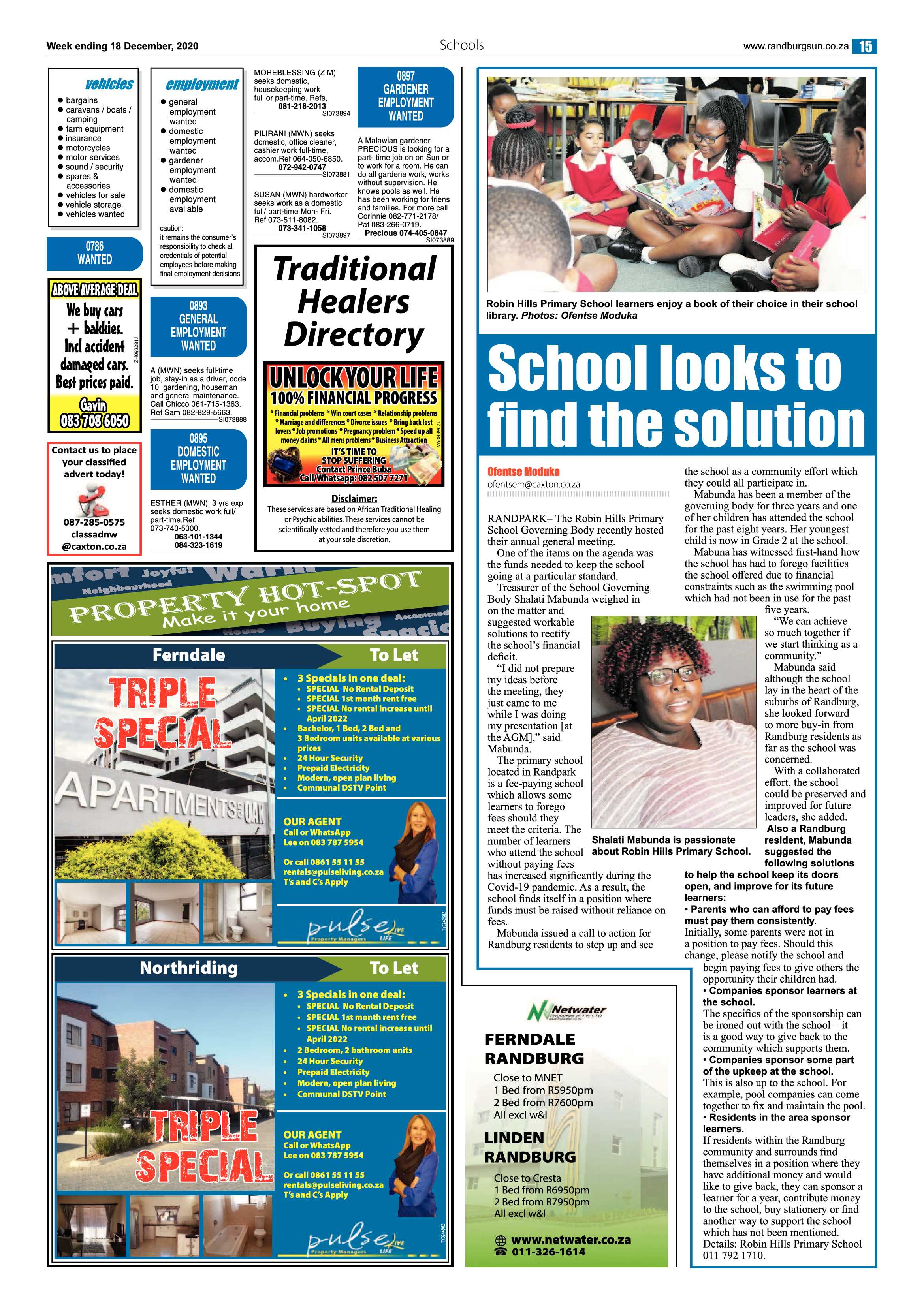 Randburg Sun 18 December 2020 page 15
