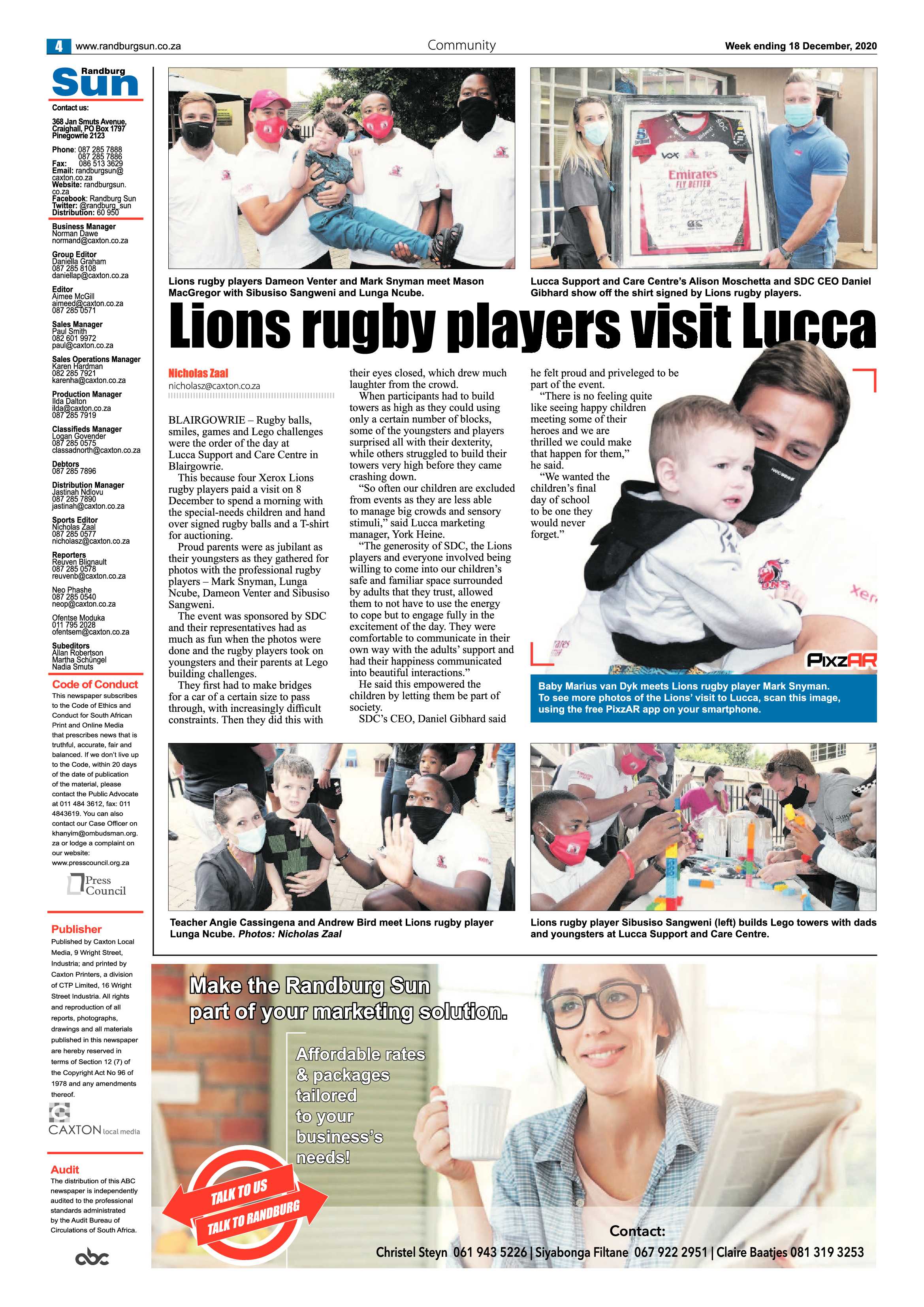 Randburg Sun 18 December 2020 page 4
