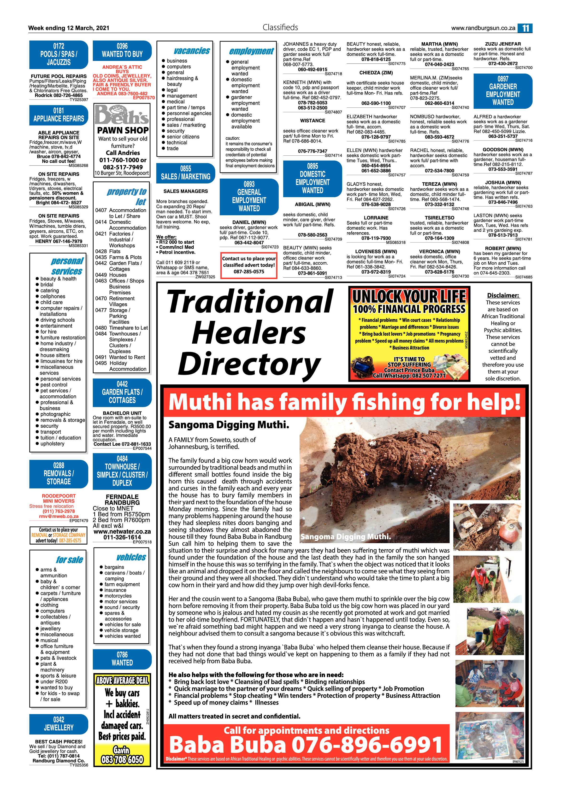 Randburg Sun12 March 2021 page 11