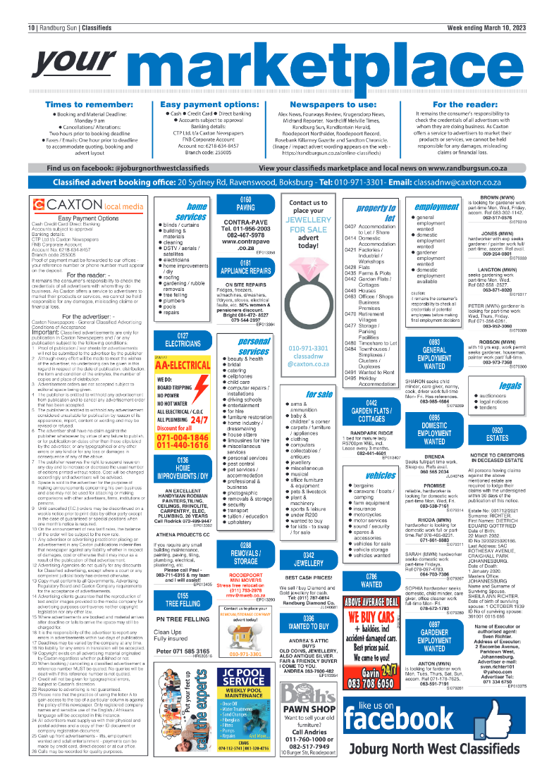 Randburg Sun March 10 2023 page 10