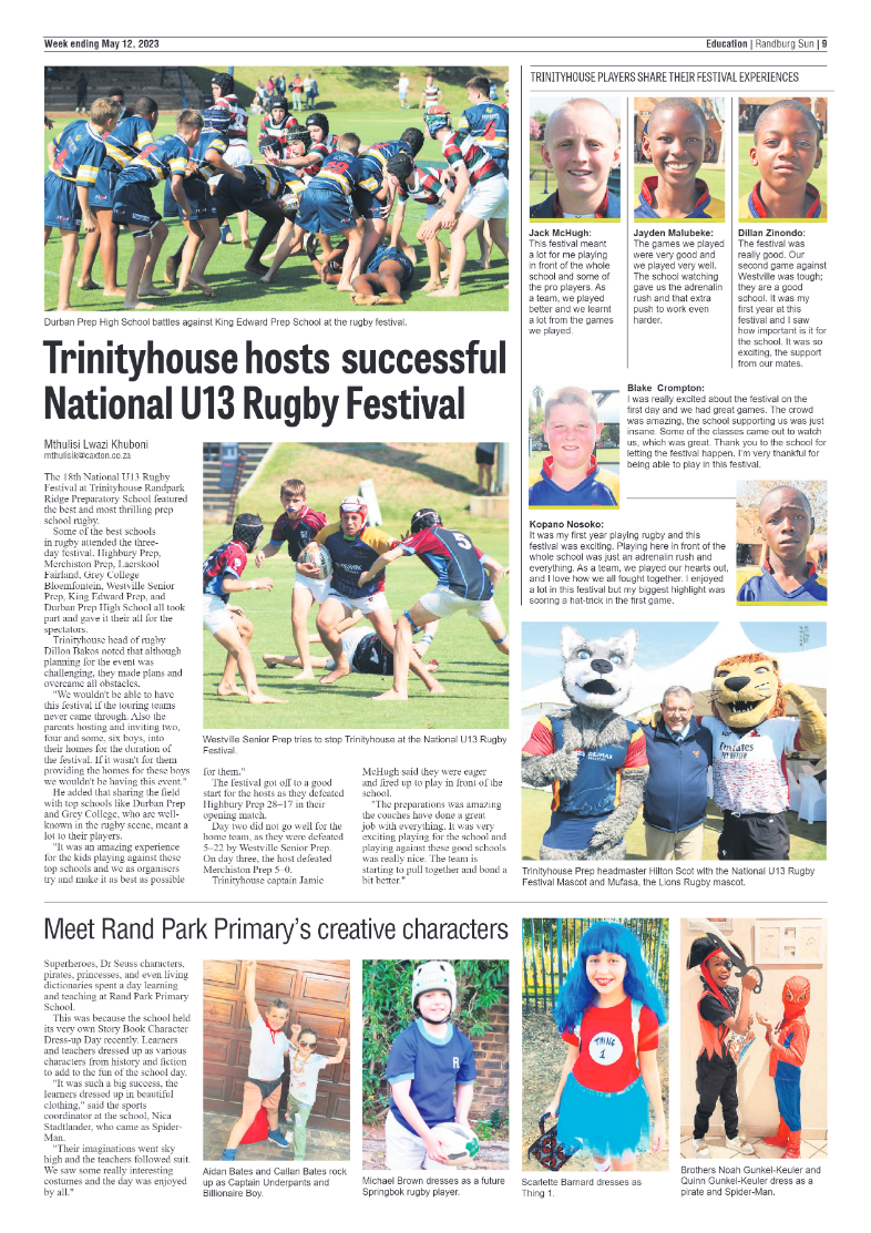 Randburg Sun 12 May 2023 page 9