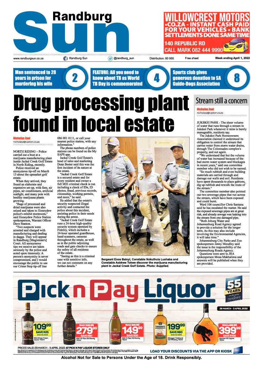Randburg Sun 01 April 2022 page 1