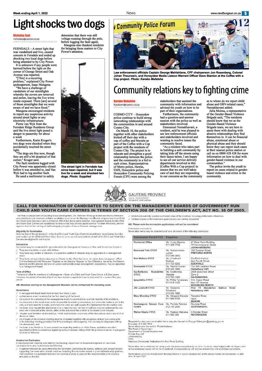 Randburg Sun 01 April 2022 page 5