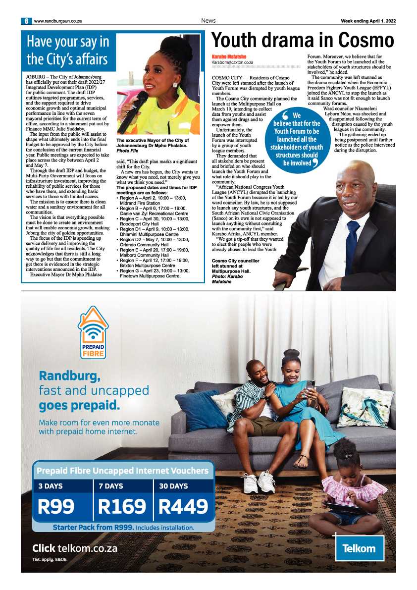 Randburg Sun 01 April 2022 page 6