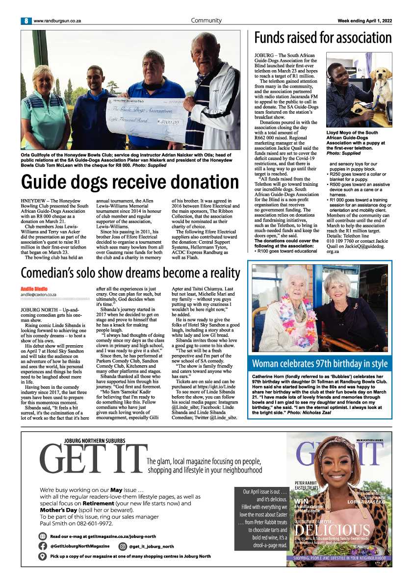 Randburg Sun 01 April 2022 page 8