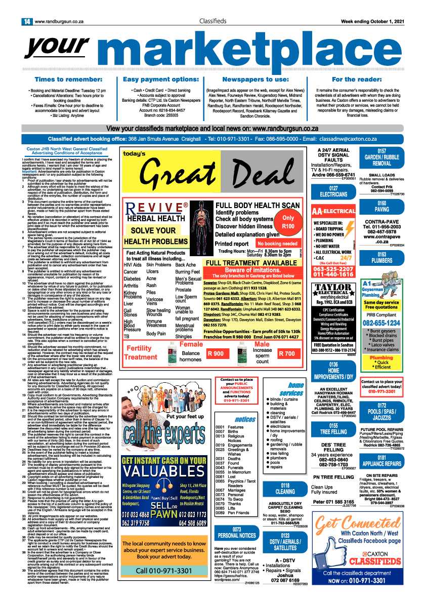 Randburg Sun 01 October 2021 page 16