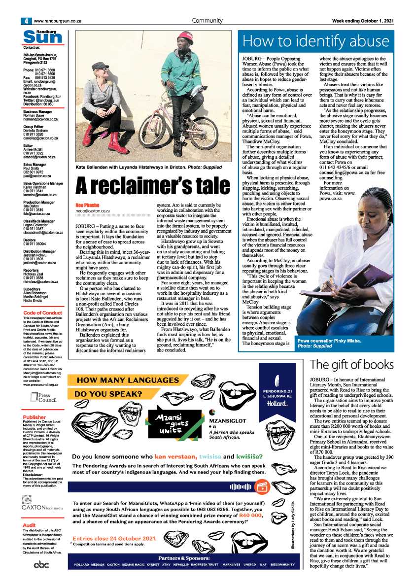 Randburg Sun 01 October 2021 page 6