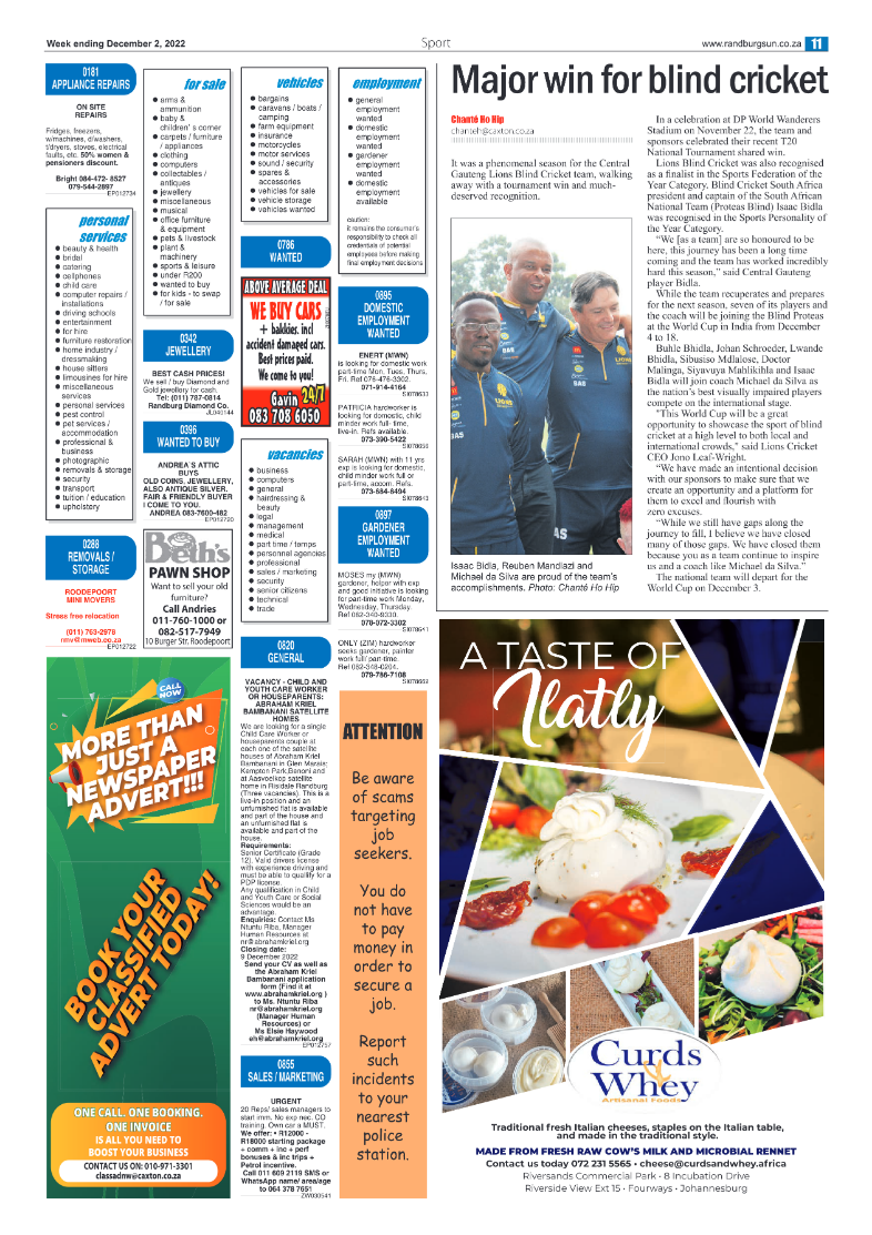 Randburg Sun 02 December 2022 page 11