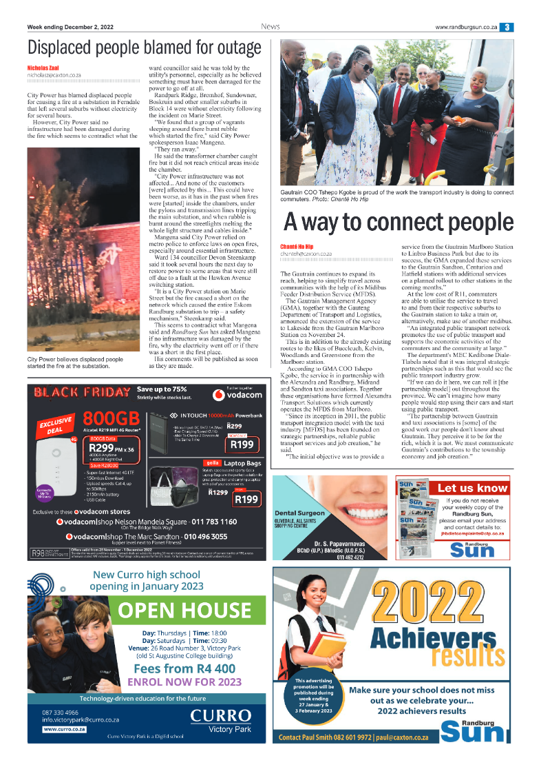 Randburg Sun 02 December 2022 page 3
