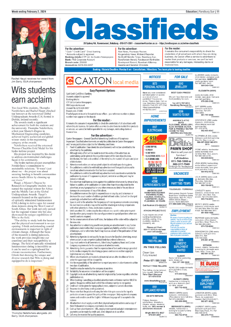 Randburg Sun 02 February 2024 page 11