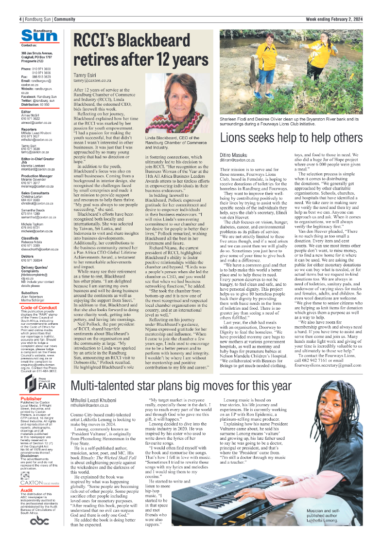 Randburg Sun 02 February 2024 page 4