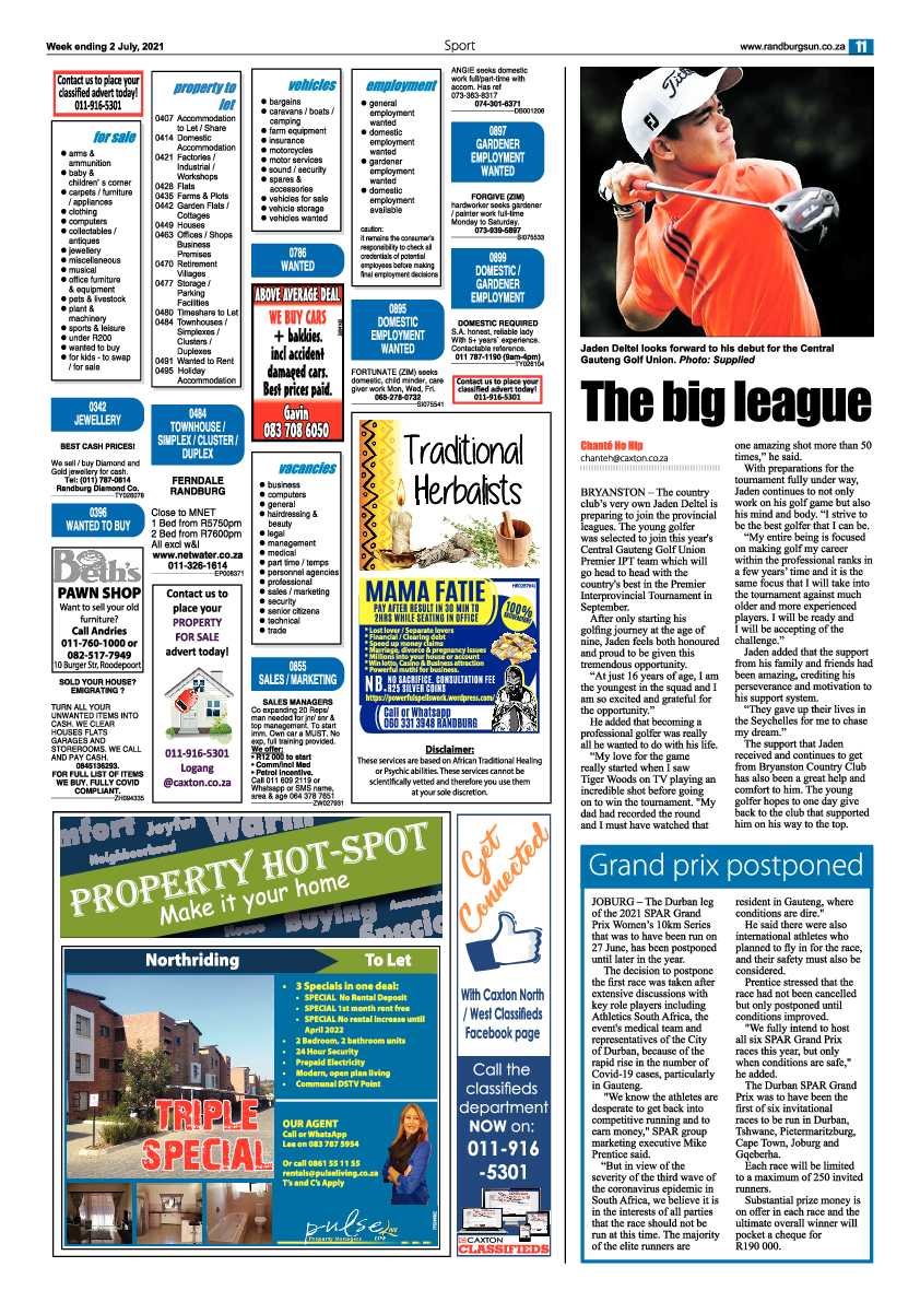Randburg Sun 02 July 2021 page 11