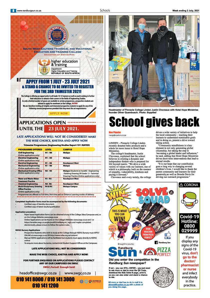 Randburg Sun 02 July 2021 page 8