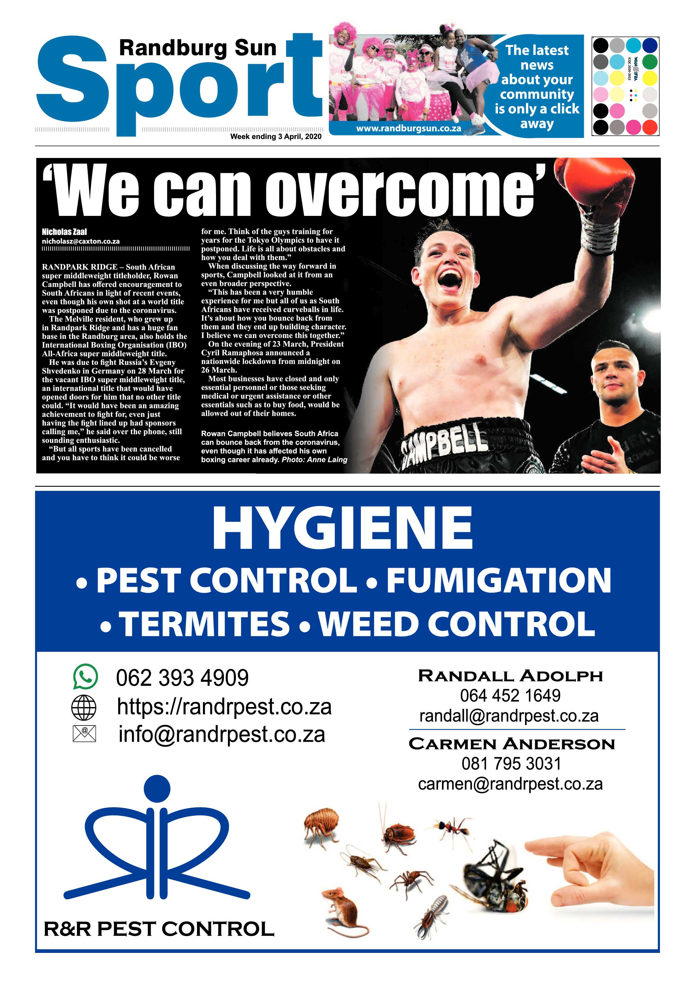 Randburg Sun 03 April 2020 page 12