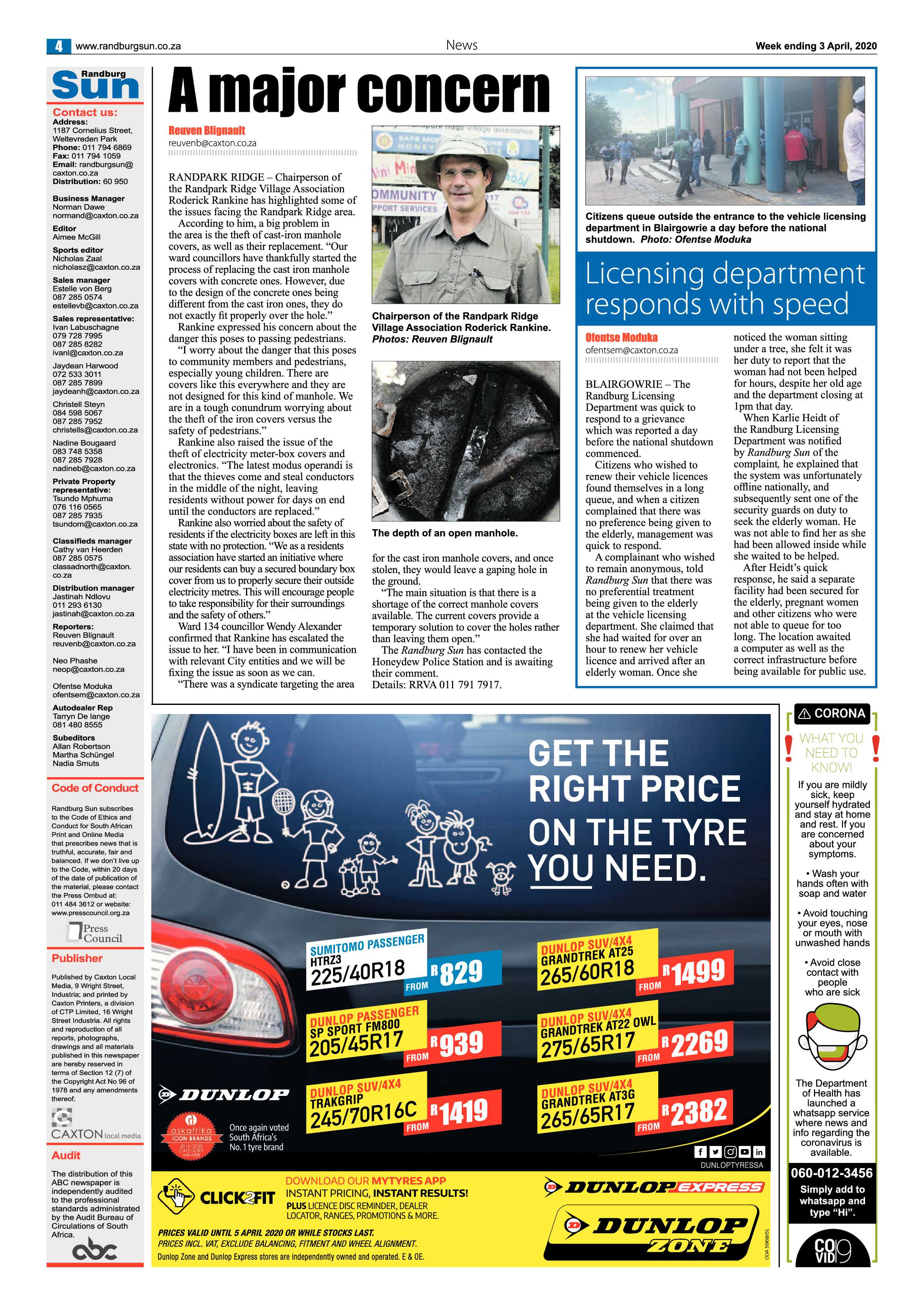 Randburg Sun 03 April 2020 page 4