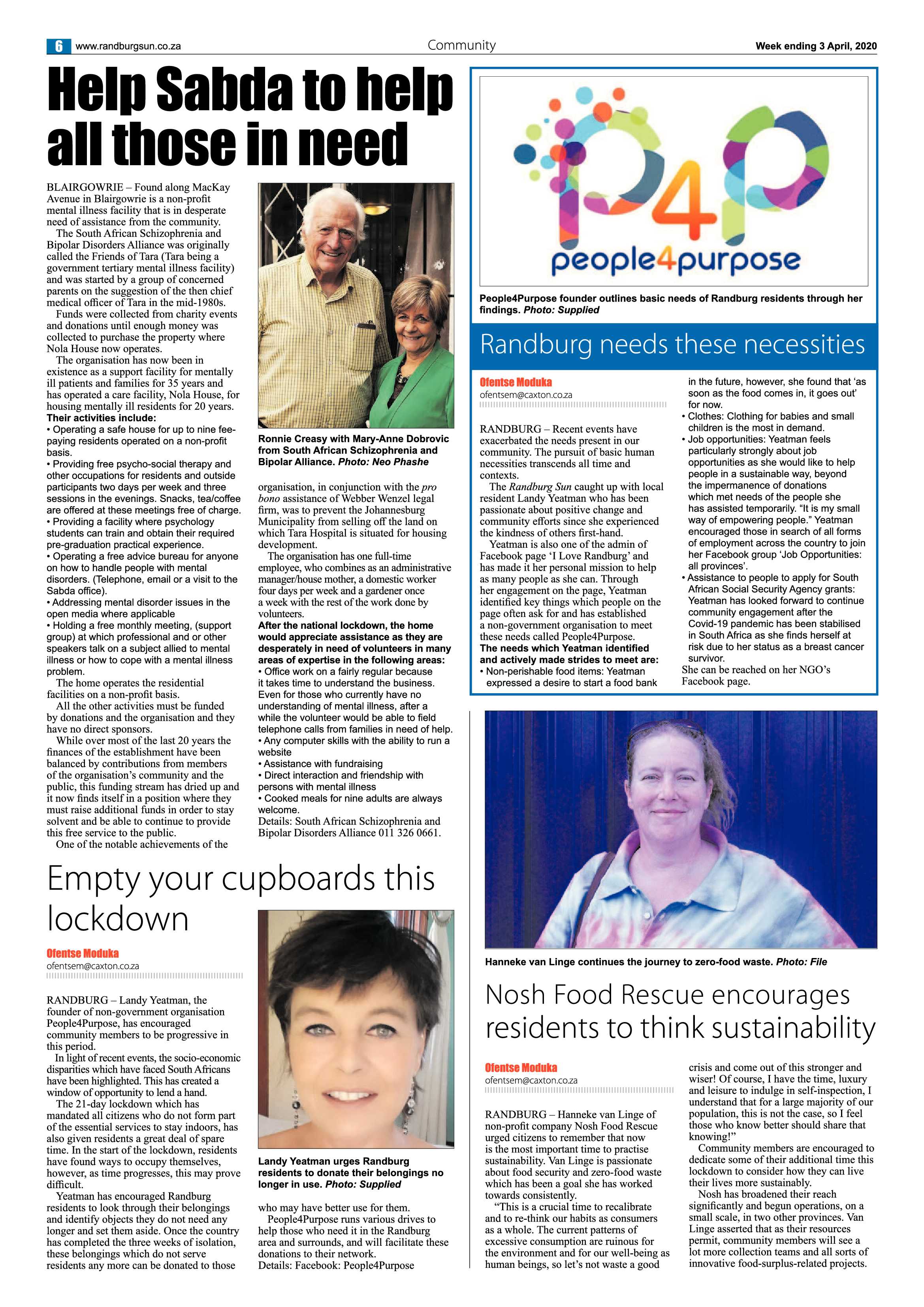 Randburg Sun 03 April 2020 page 6