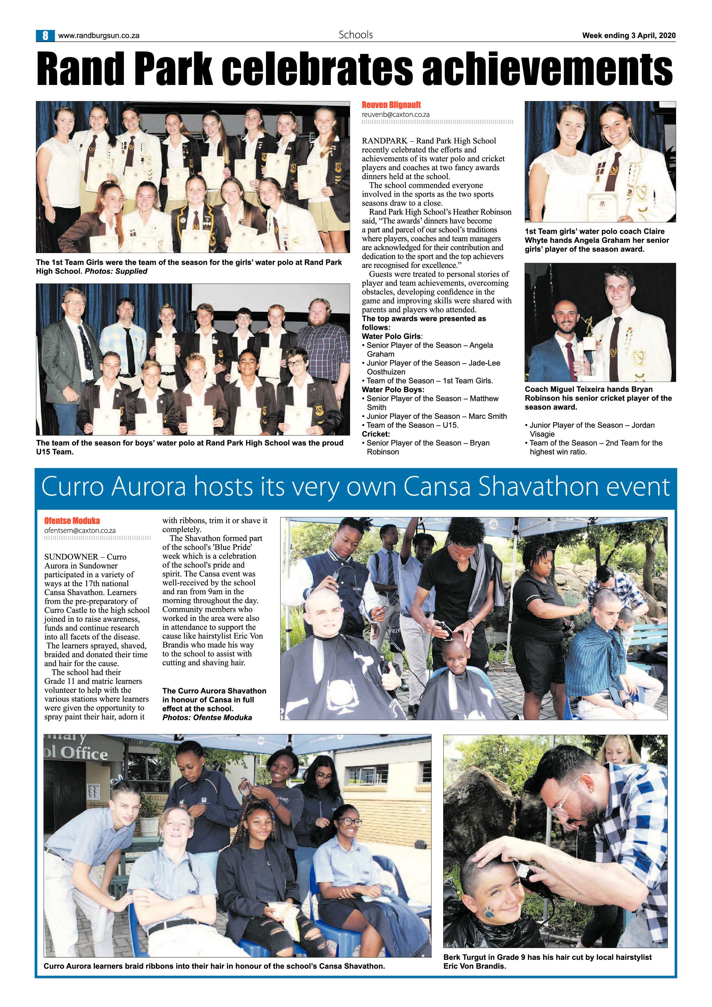 Randburg Sun 03 April 2020 page 8