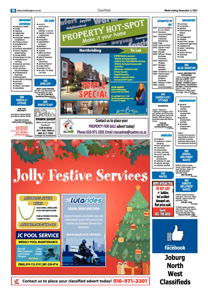 Randburg Sun 03 December 2021 page 14