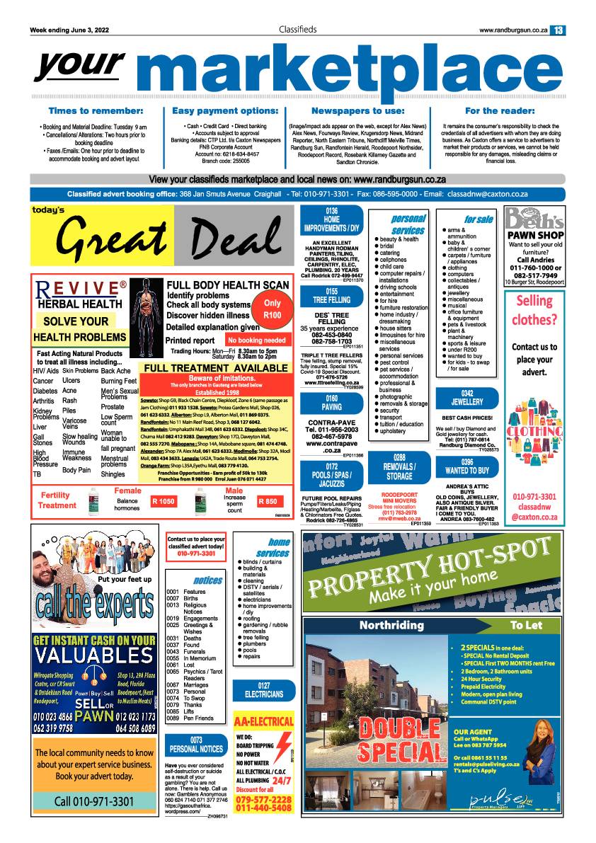 Randburg Sun 03 June 2022 page 13