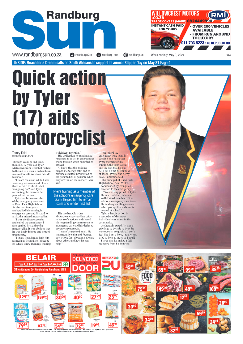 Randburg Sun 03 May 2024 page 1