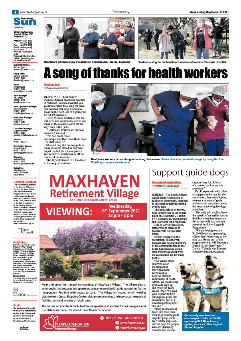 Randburg Sun 03 September 2021 page 6