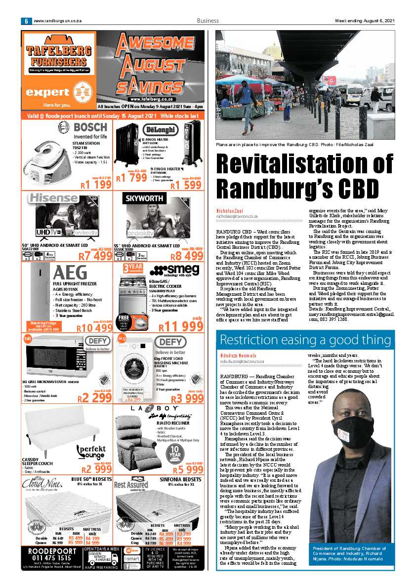 Randburg Sun  04 August 2021 page 6