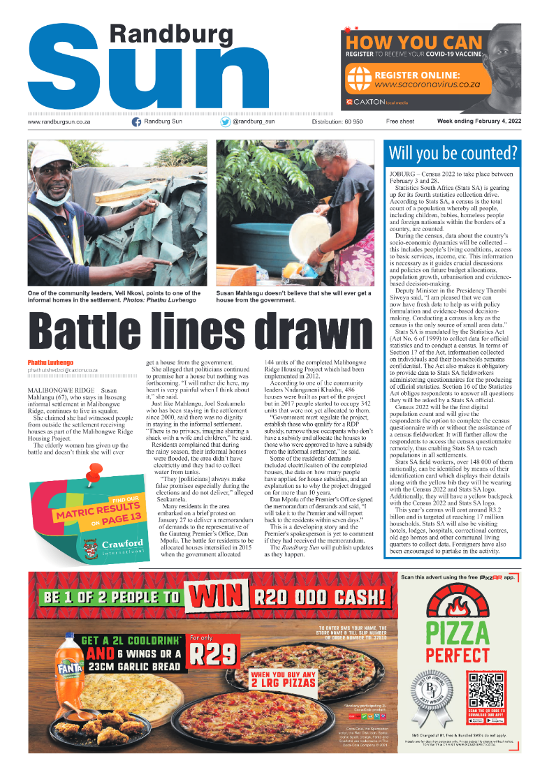 Randburg Sun 04 February 2022 page 1