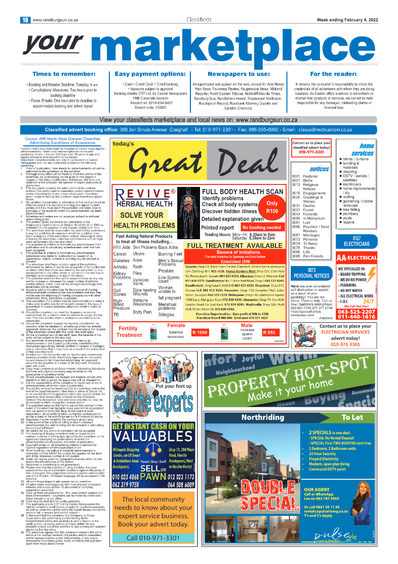 Randburg Sun 04 February 2022 page 18