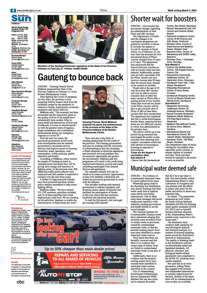 Randburg Sun 04 March 2022 page 4
