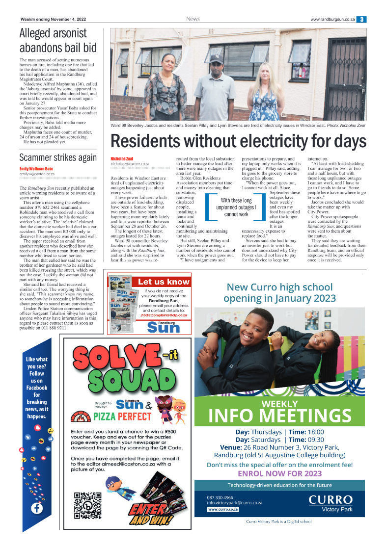 Randburg Sun 04 November 2022 page 3