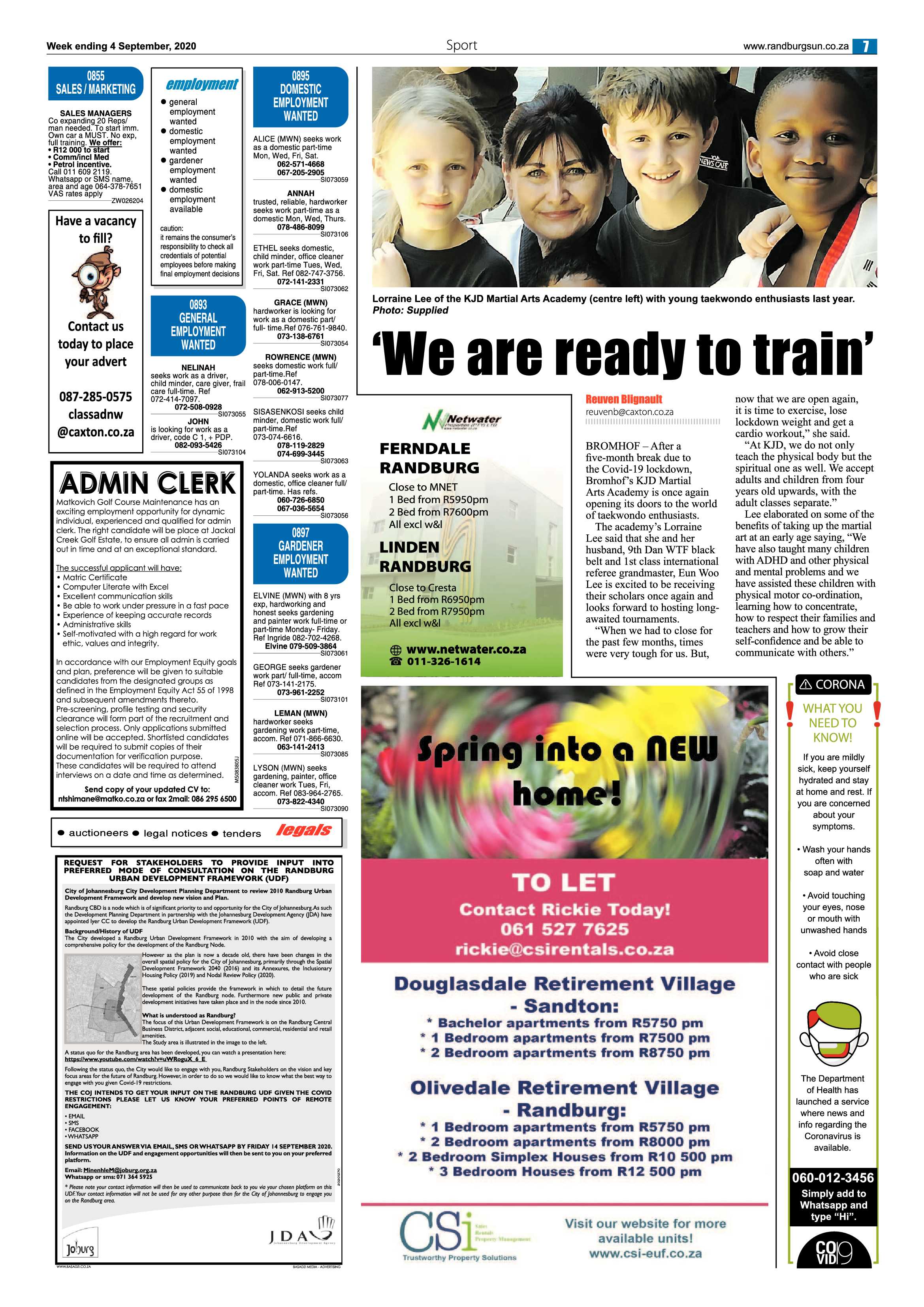 Randburg Sun 04 September 2020 page 7