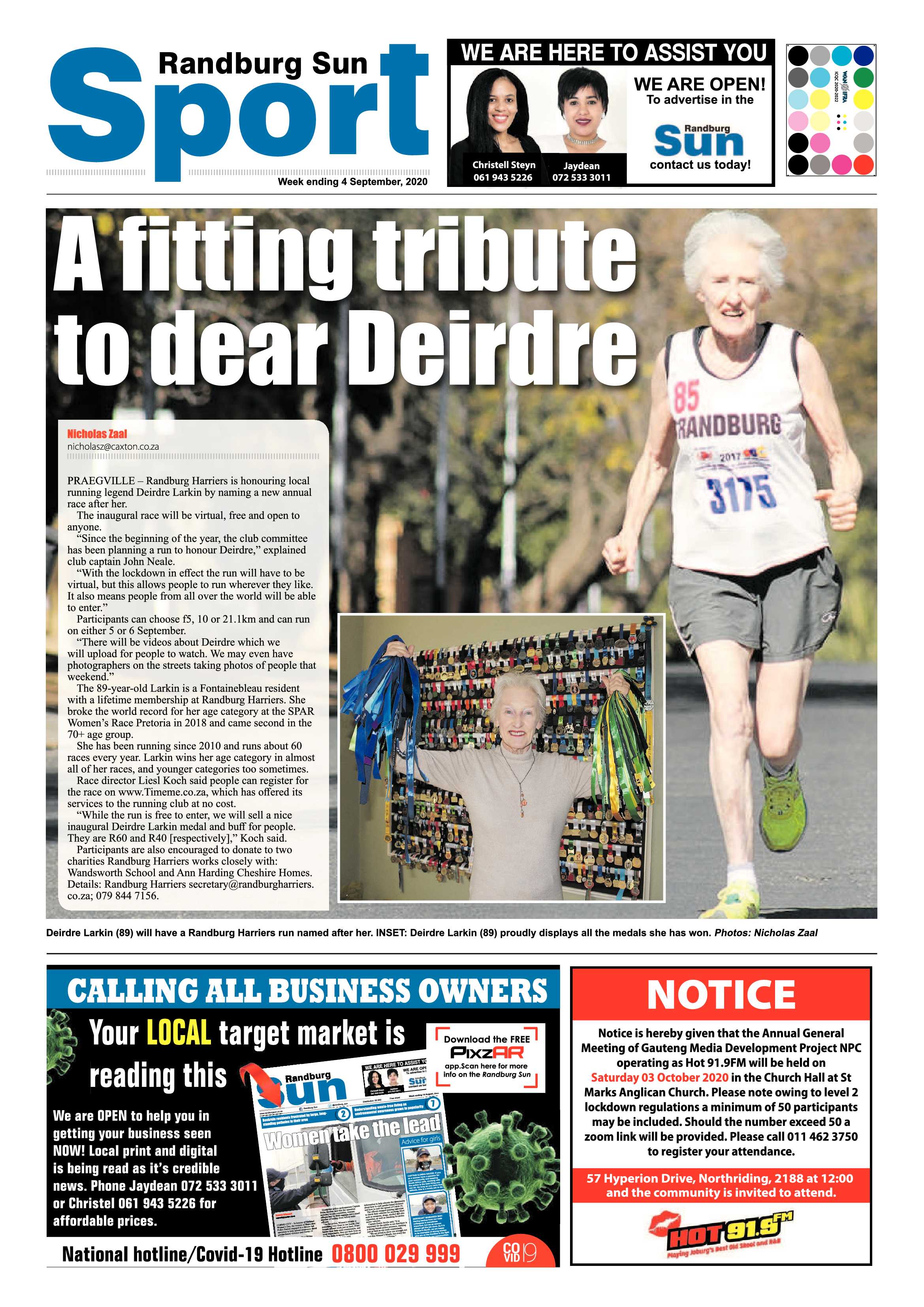 Randburg Sun 04 September 2020 page 8