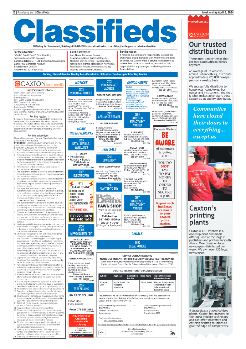 Randburg Sun 05 April 2024 page 10