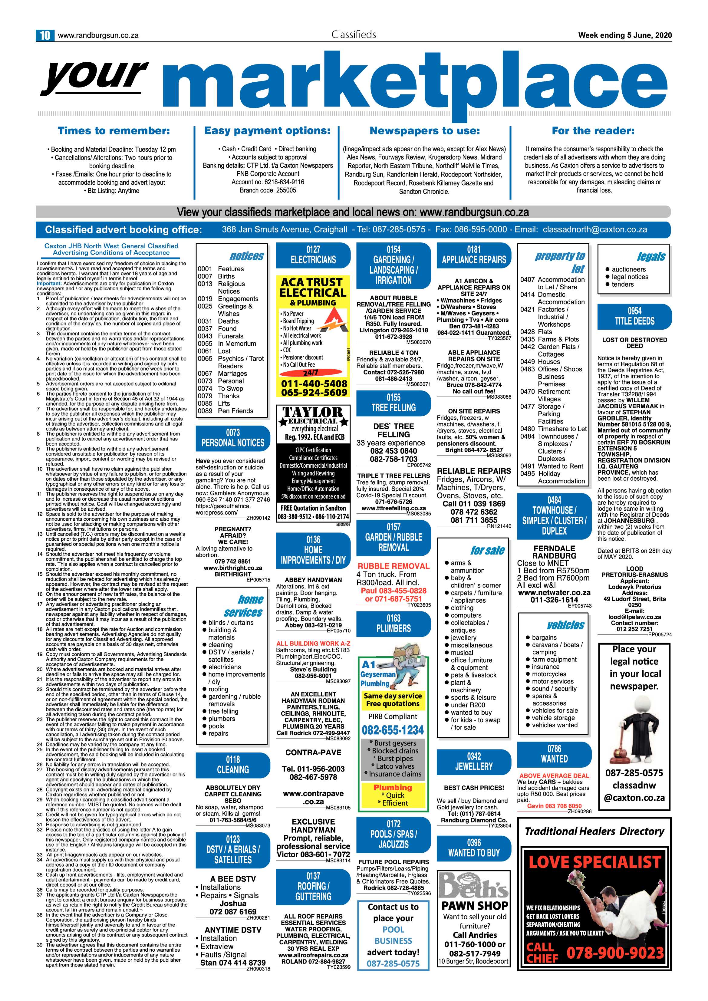 Randburg Sun 05 June 2020 page 10