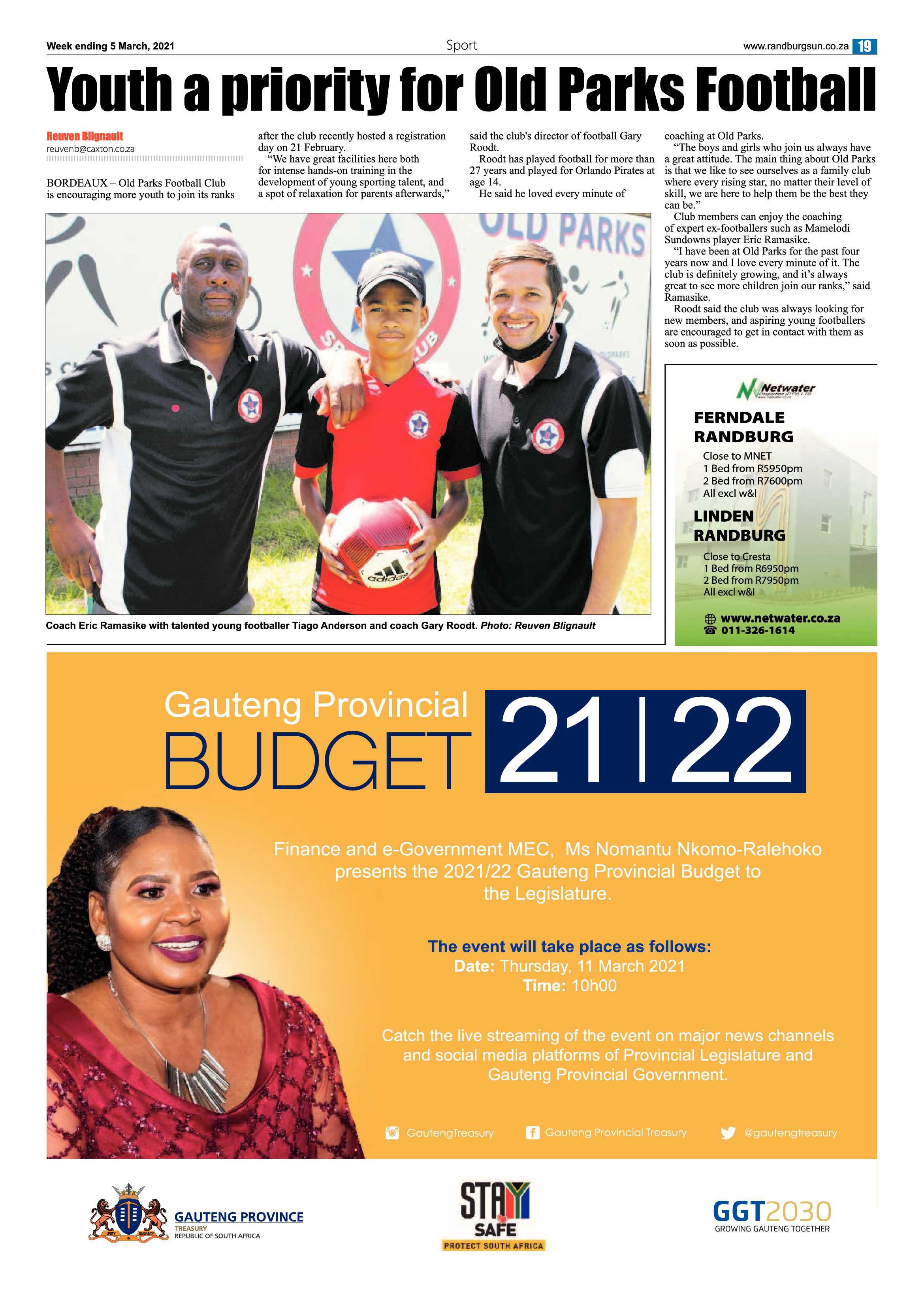 Randburg Sun 05 March 2021 page 19
