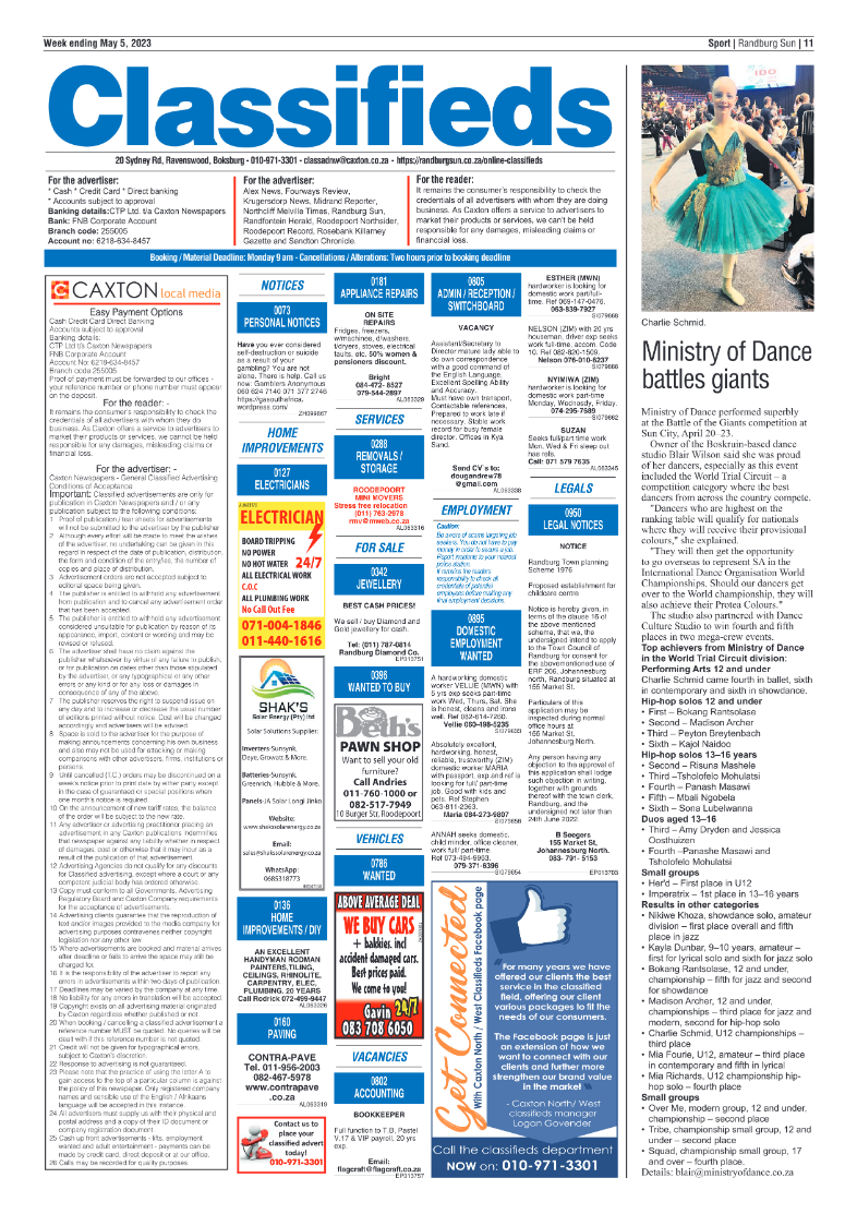 Randburg Sun 05 May 2023 page 11