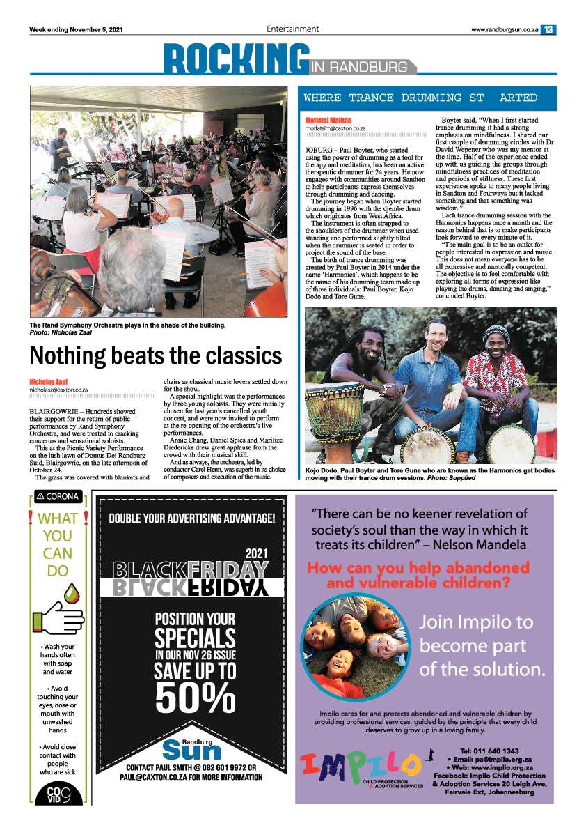 Randburg Sun 05 November 2021 page 13