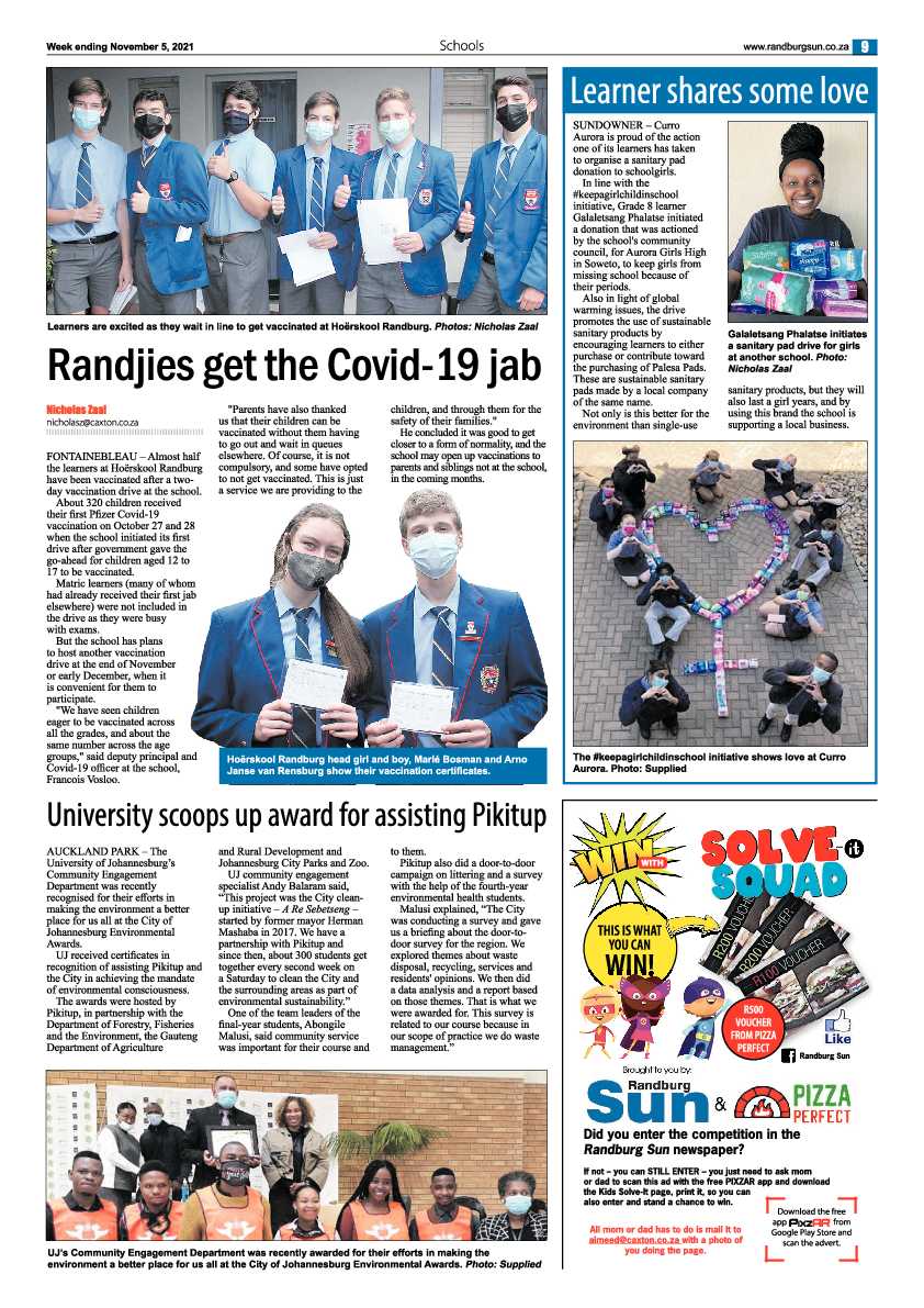 Randburg Sun 05 November 2021 page 9