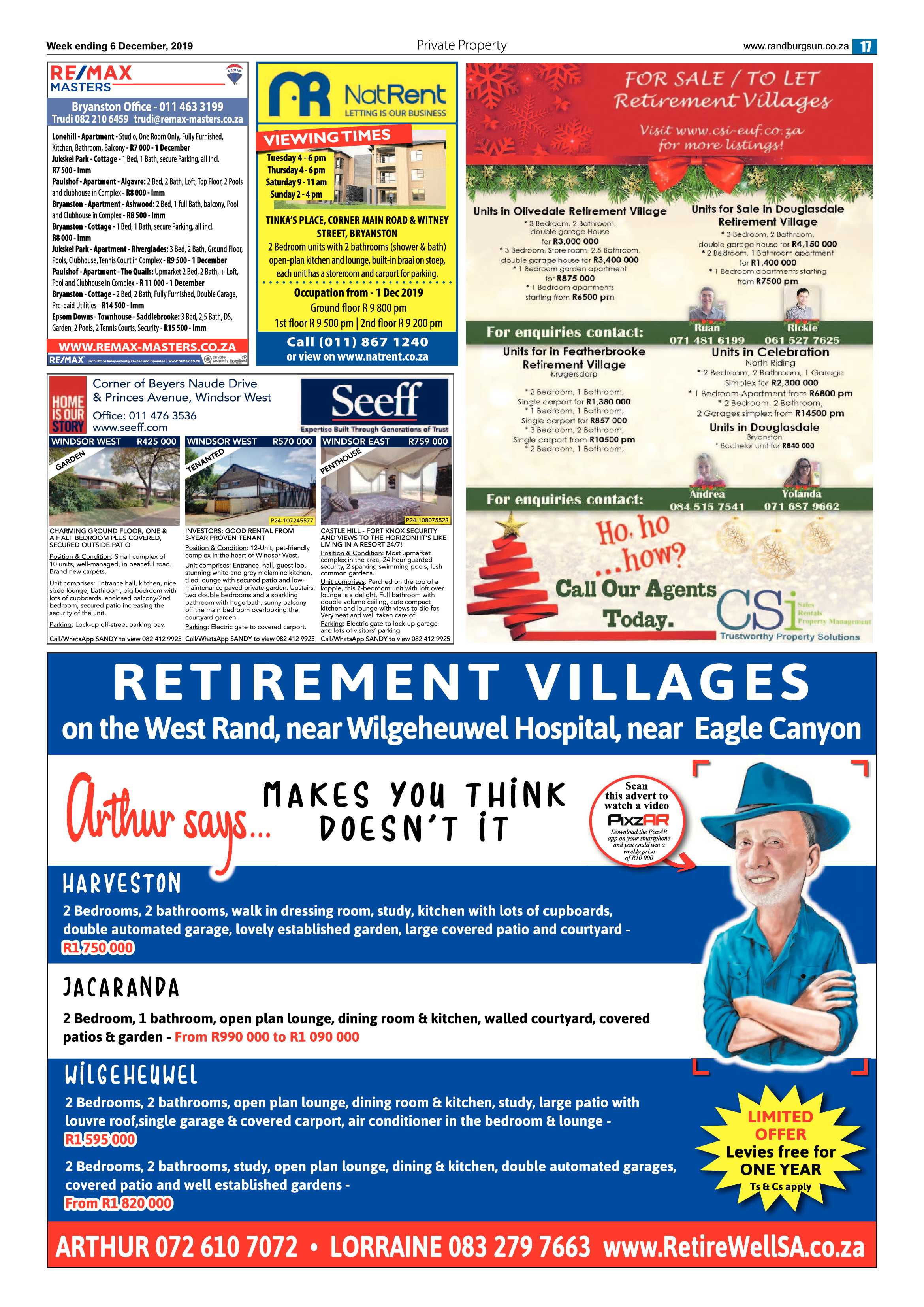 Randburg Sun 06 December 2019 page 17