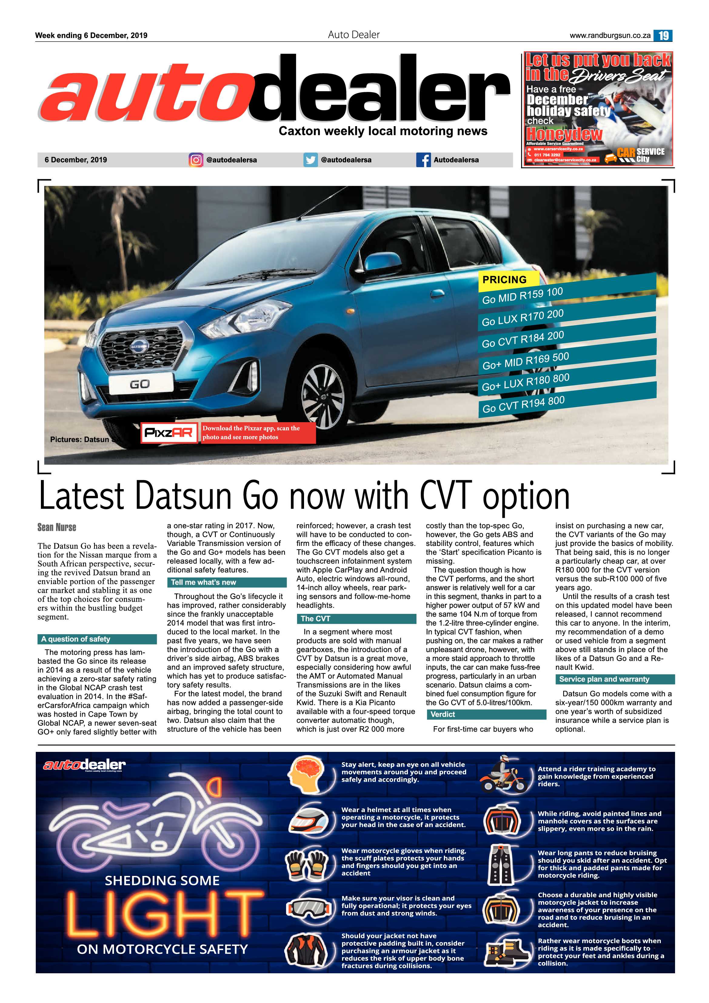 Randburg Sun 06 December 2019 page 19