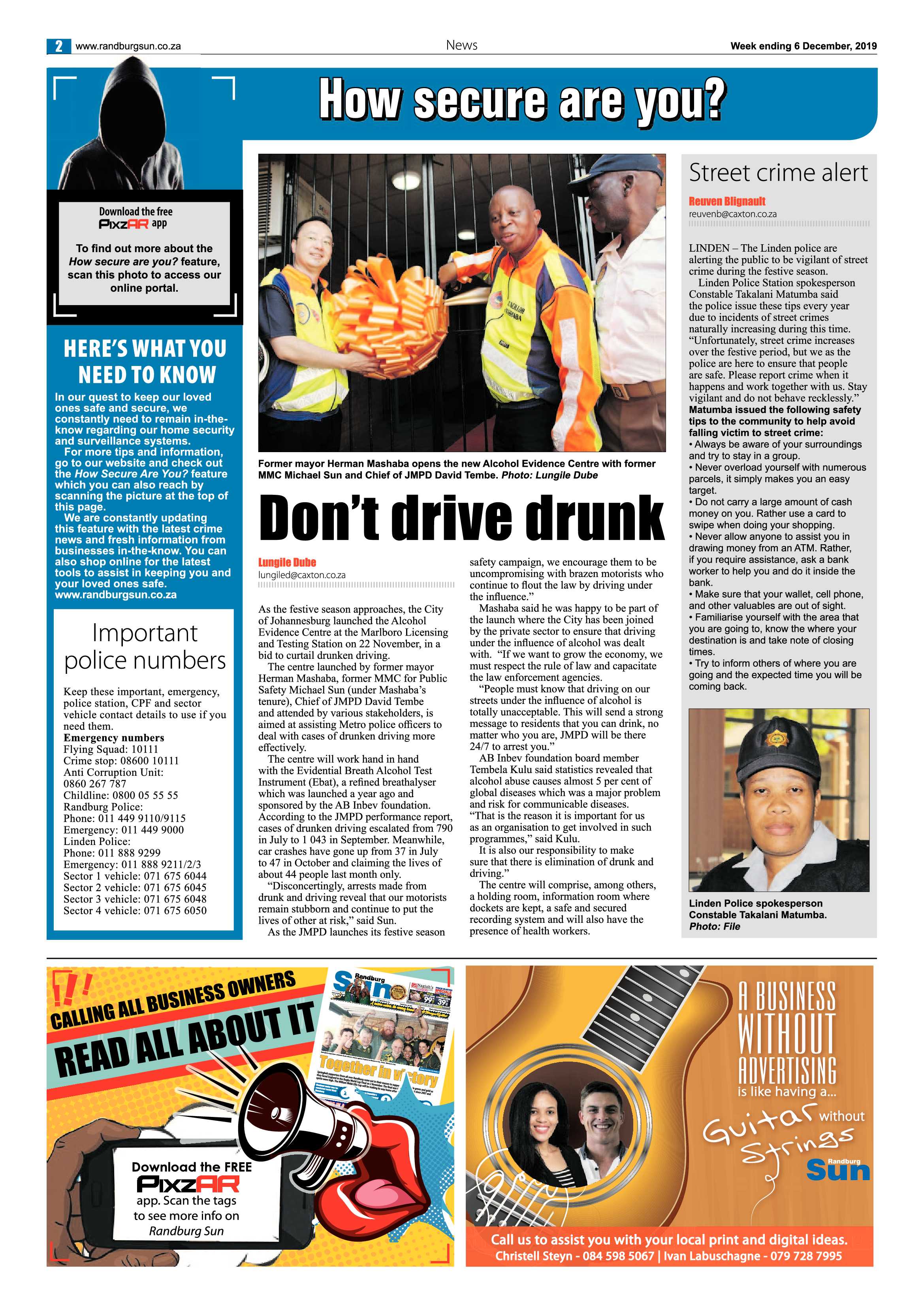 Randburg Sun 06 December 2019 page 2