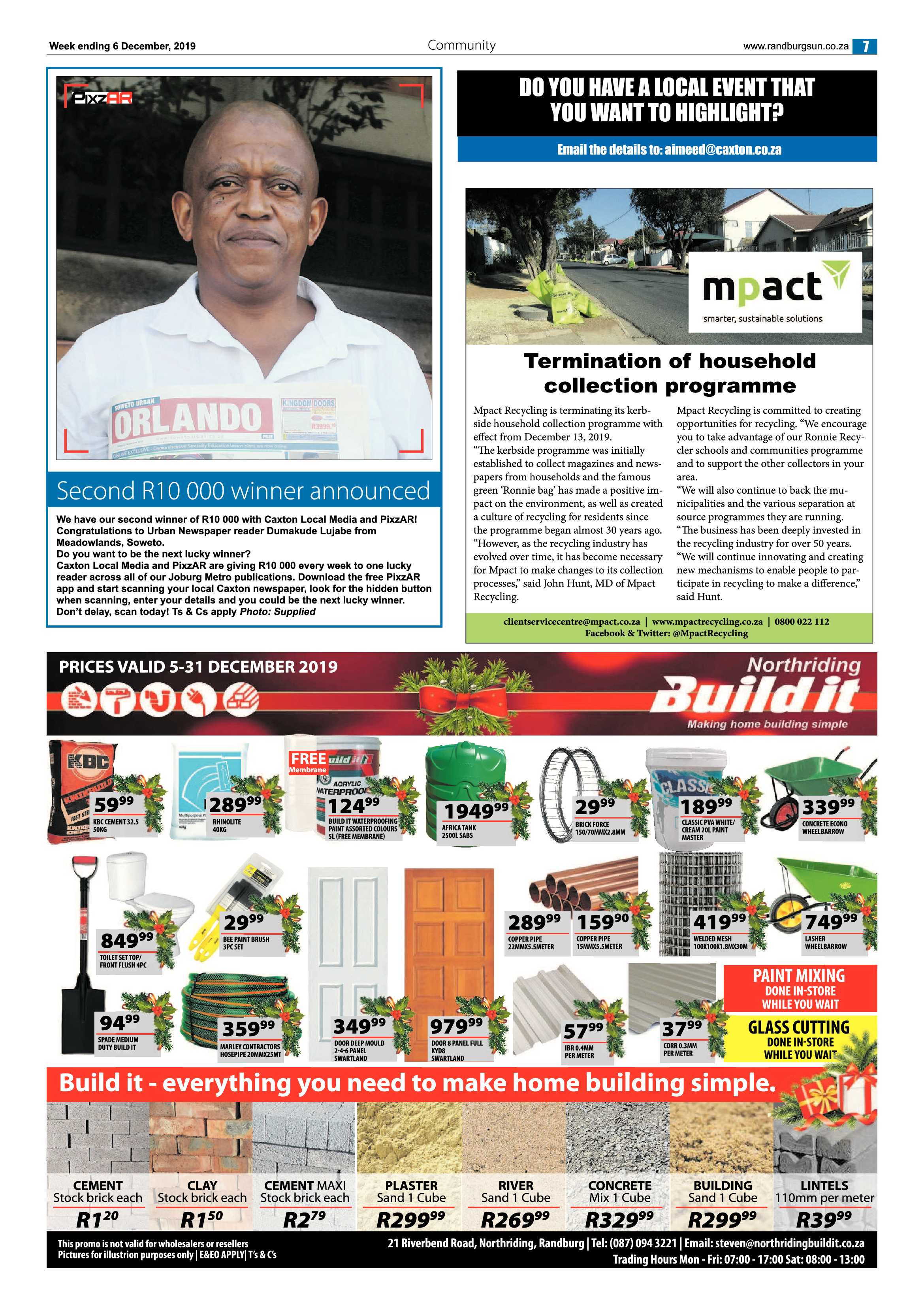 Randburg Sun 06 December 2019 page 7