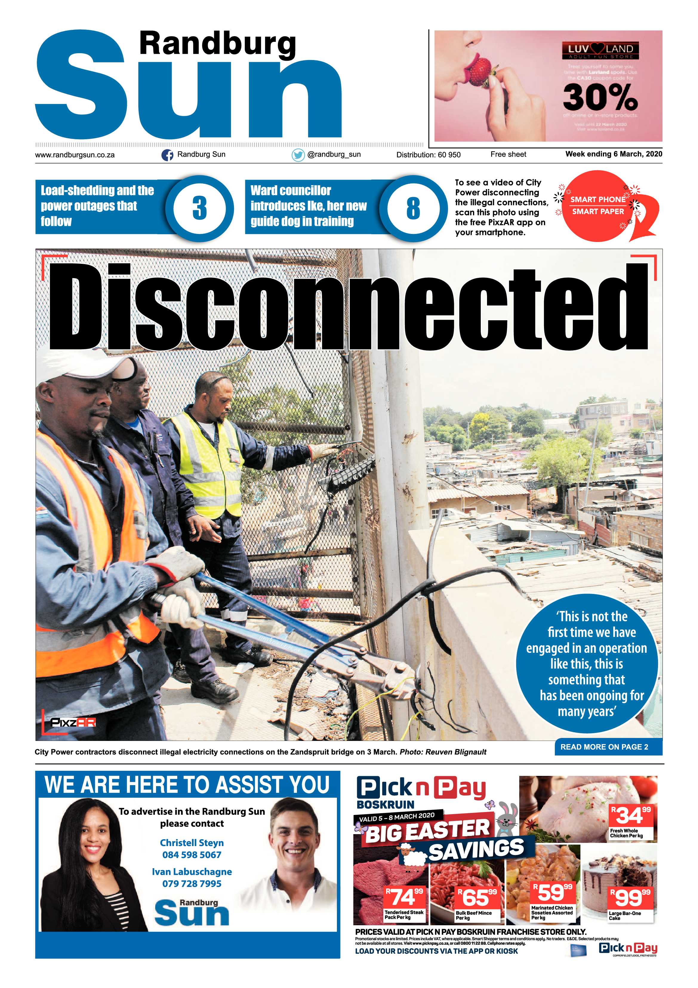 Randburg Sun 06 March 2020 page 1