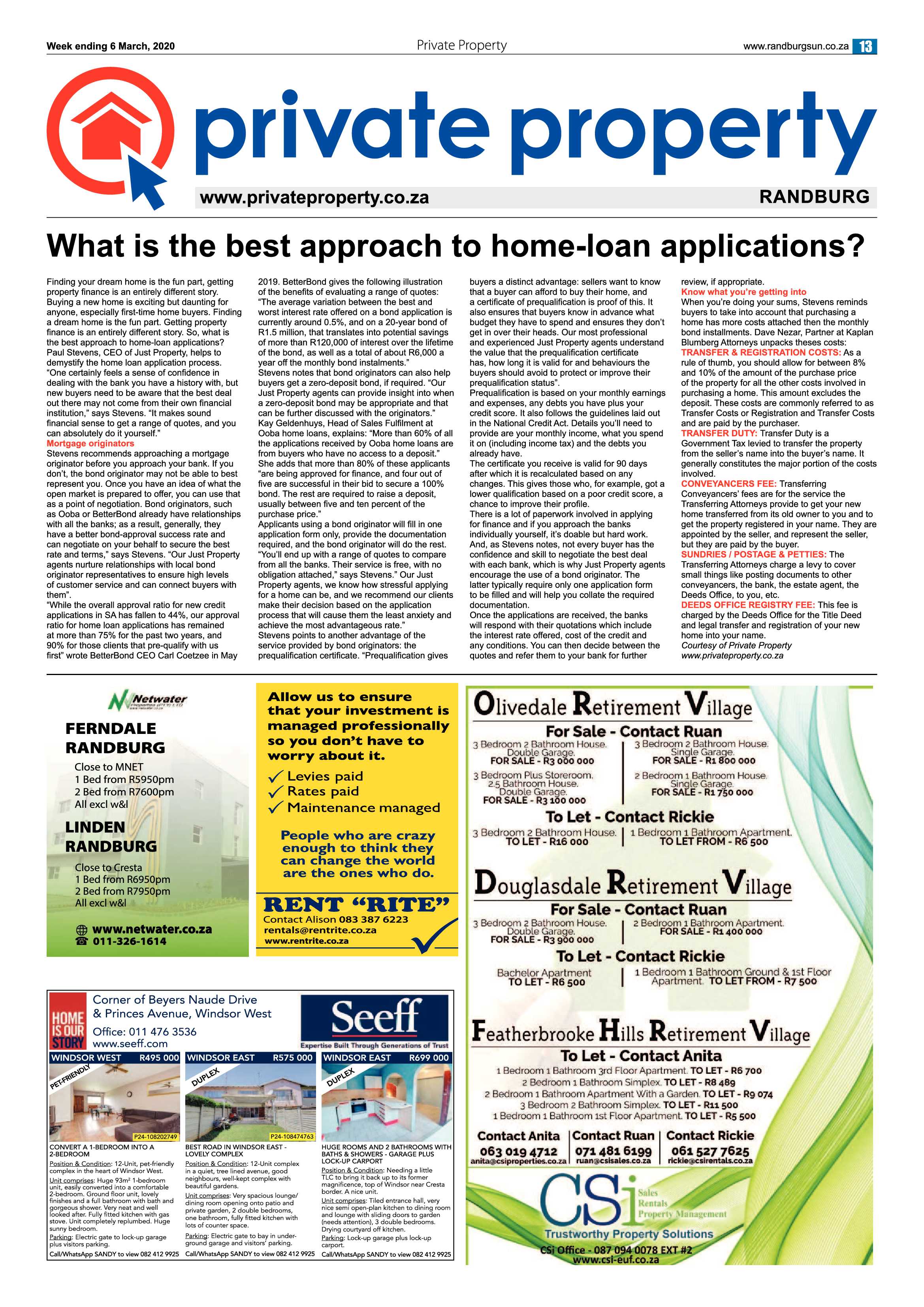 Randburg Sun 06 March 2020 page 13