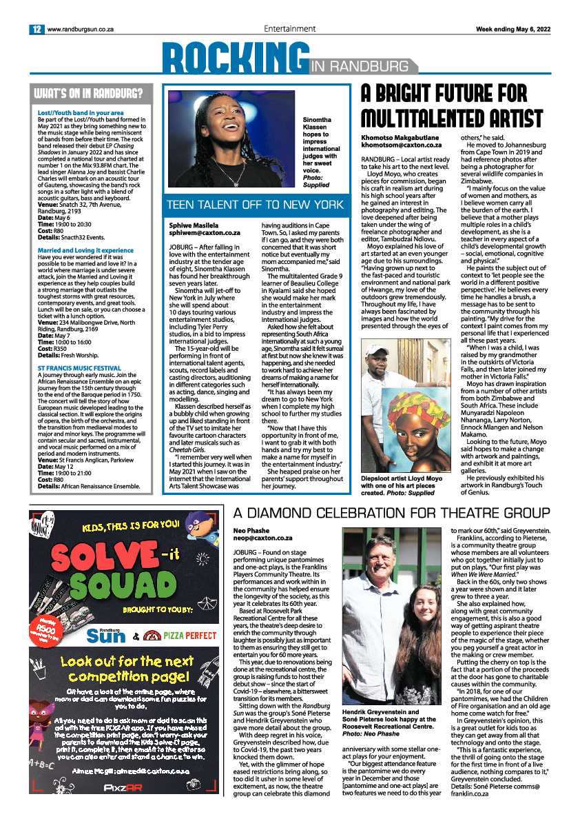 Randburg Sun 06 May 2022 page 12