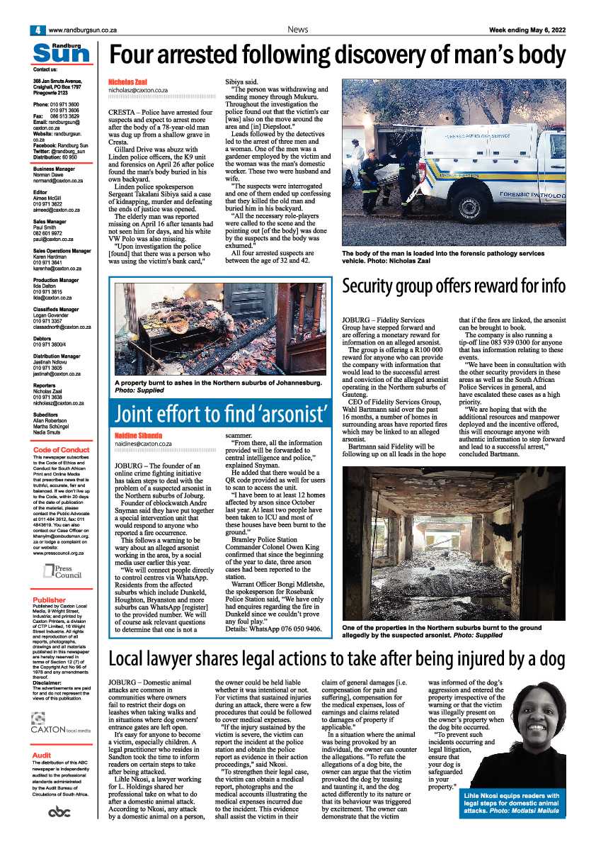Randburg Sun 06 May 2022 page 4