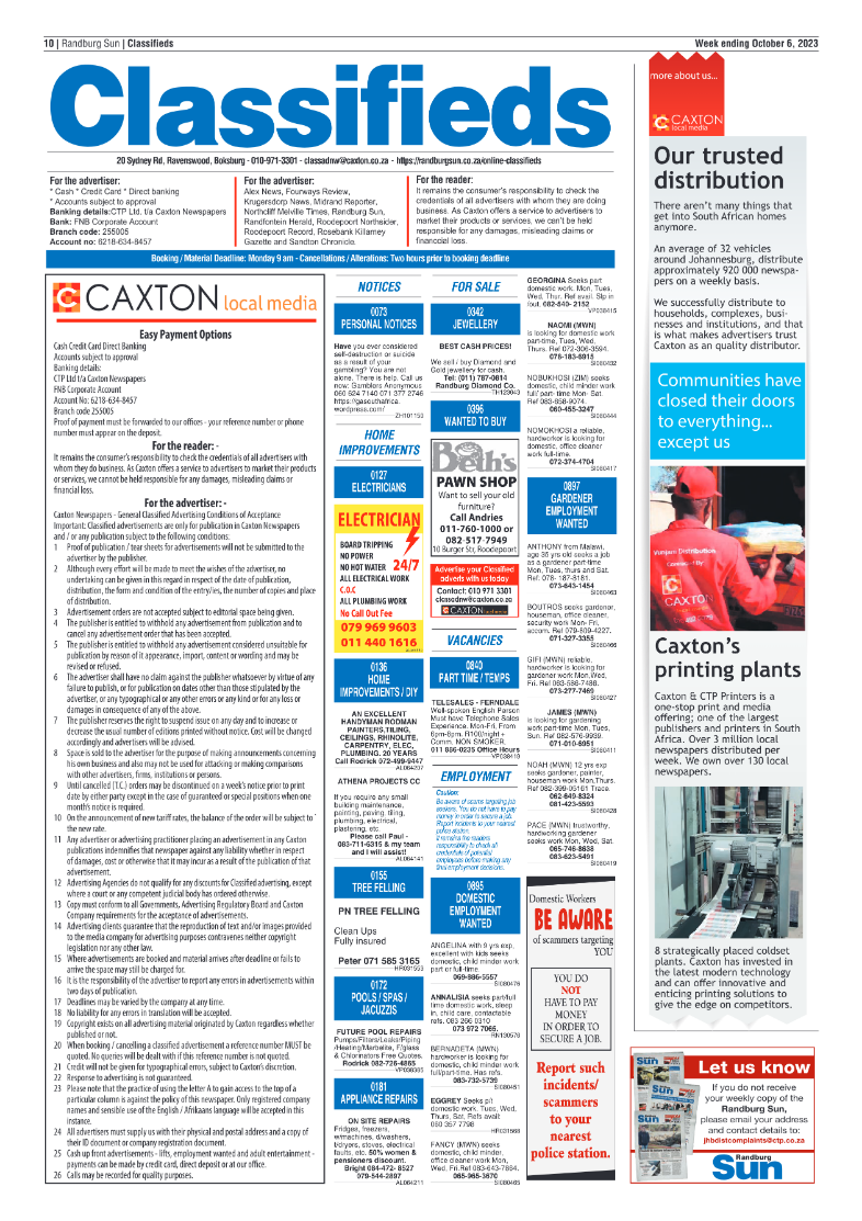 Randburg Sun 06 October 2023 page 10