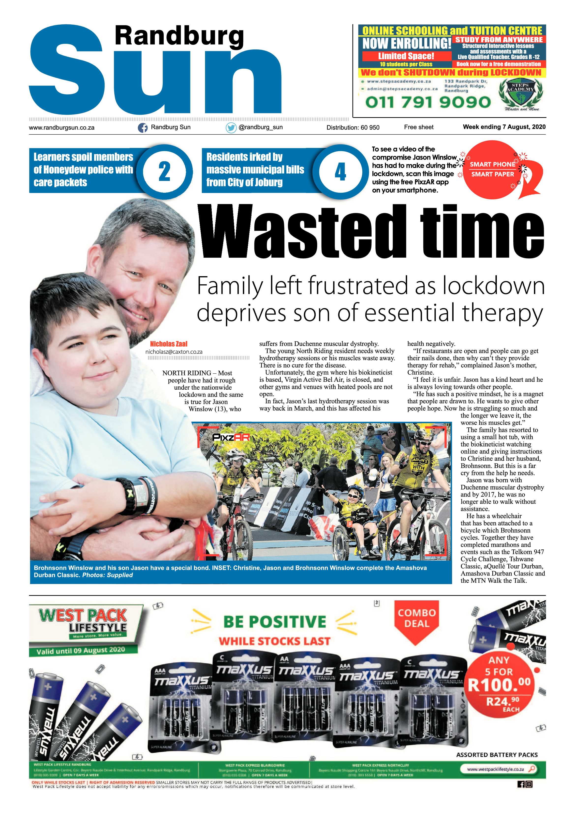 Randburg Sun 07 August 2020 page 1
