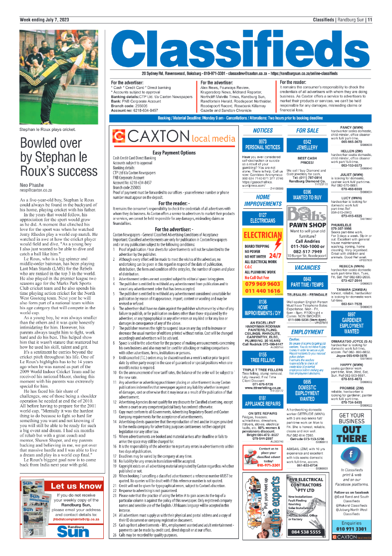 Randburg Sun 07 July 2023 page 11