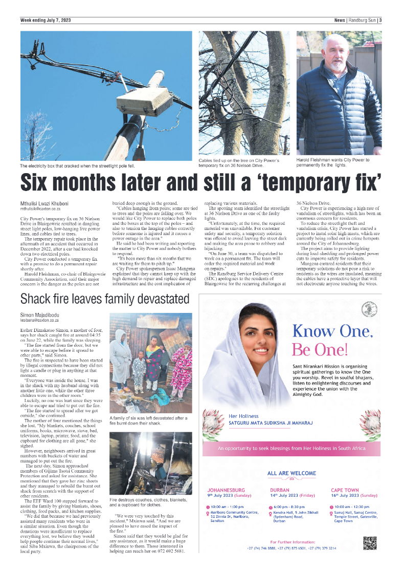 Randburg Sun 07 July 2023 page 3